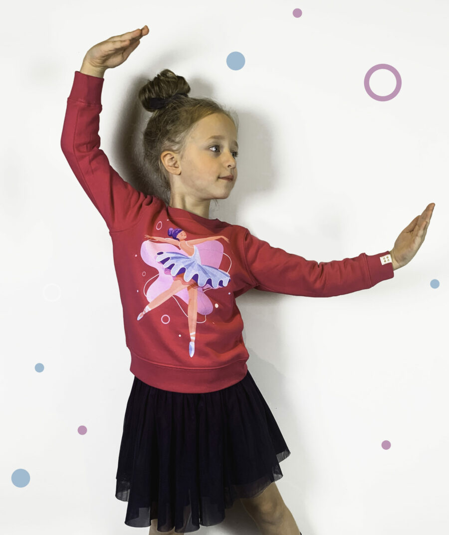 Ballerina sweater - Mangos on Monday - Raspberry