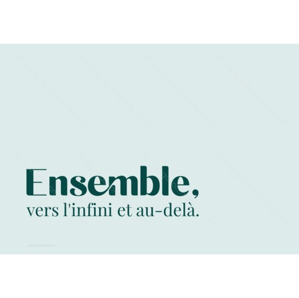 Ensemble, vers l'infini et au-delà - Poster