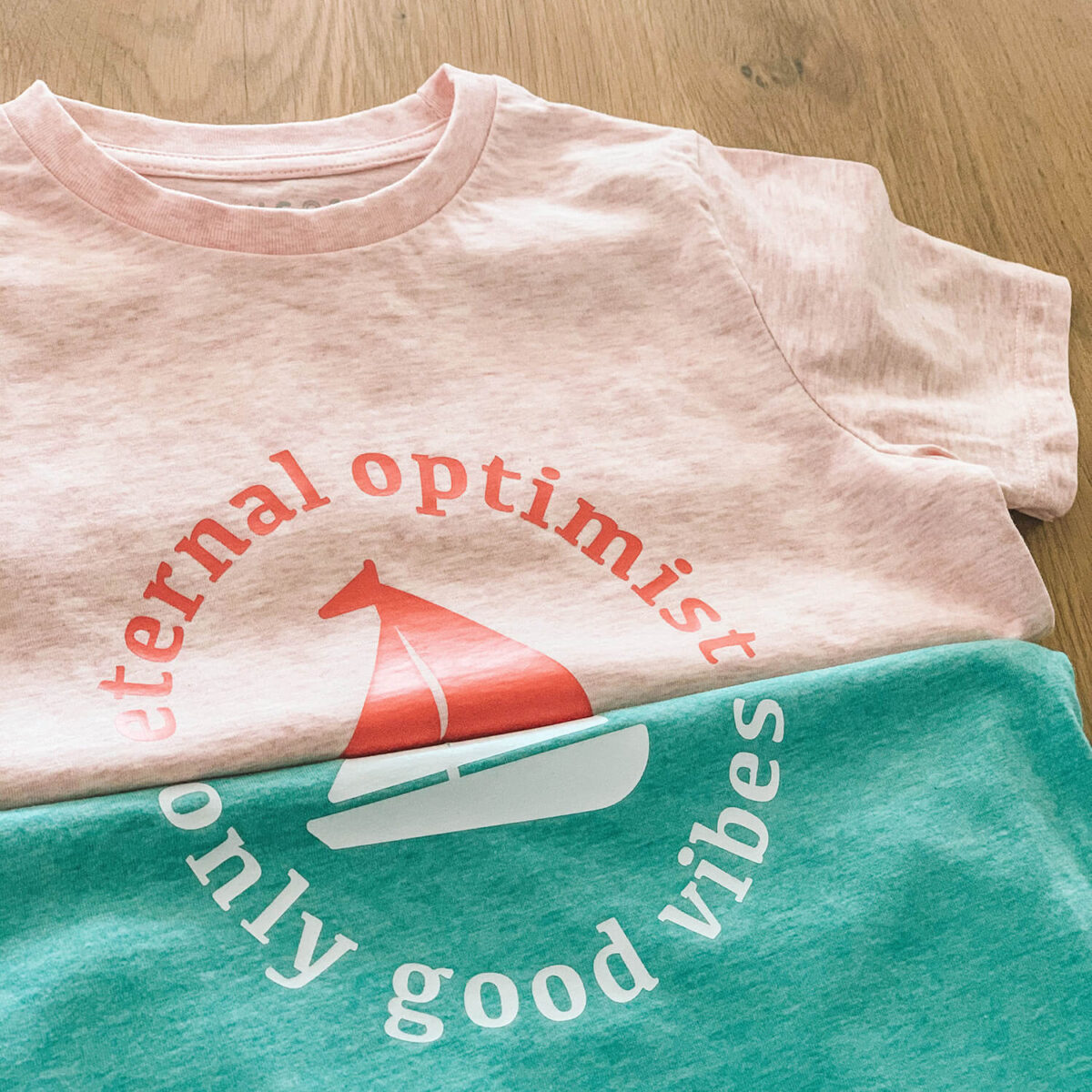 Eternal optimist t-shirt by Mangos on Monday