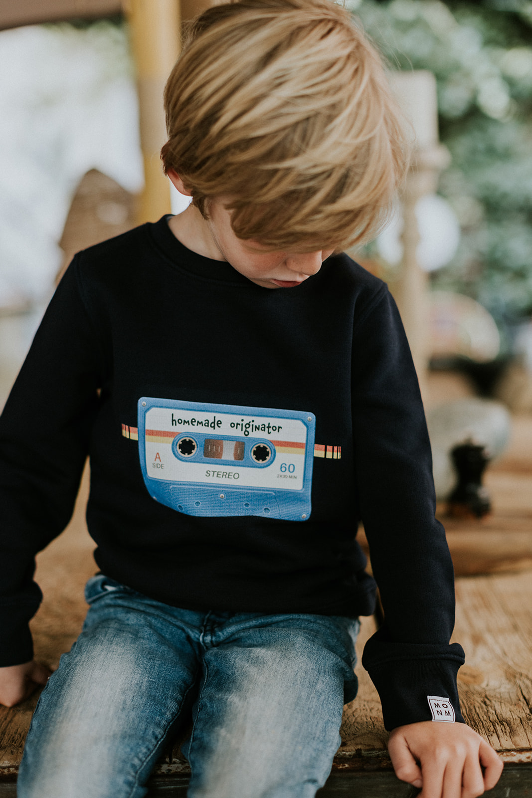 Homemade originator sweater - vintage cassette - Mangos on Monday