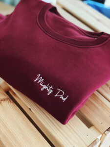 Mighty Dad sweater by Mangos on Monday
