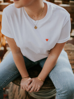 Love - t-shirt - Wit (Loose fit)