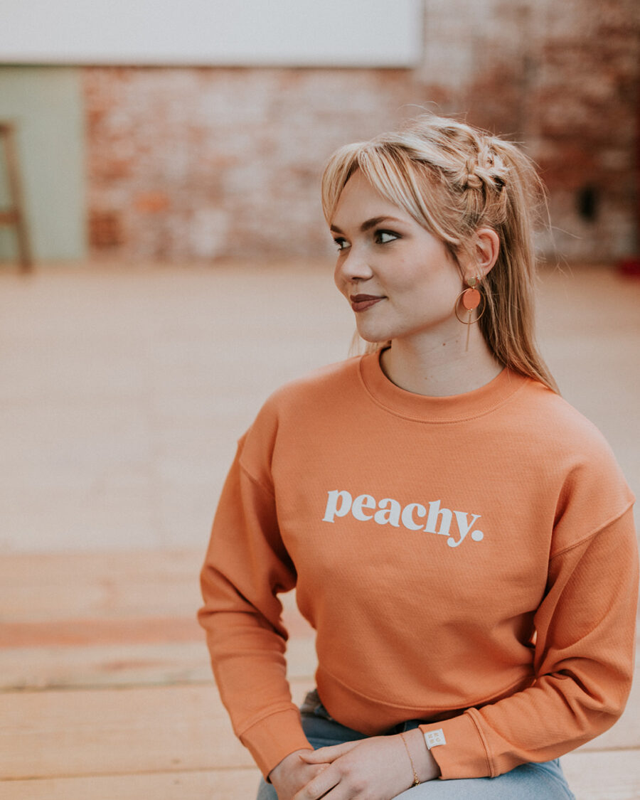 Peachy sweater - Mangos on Monday