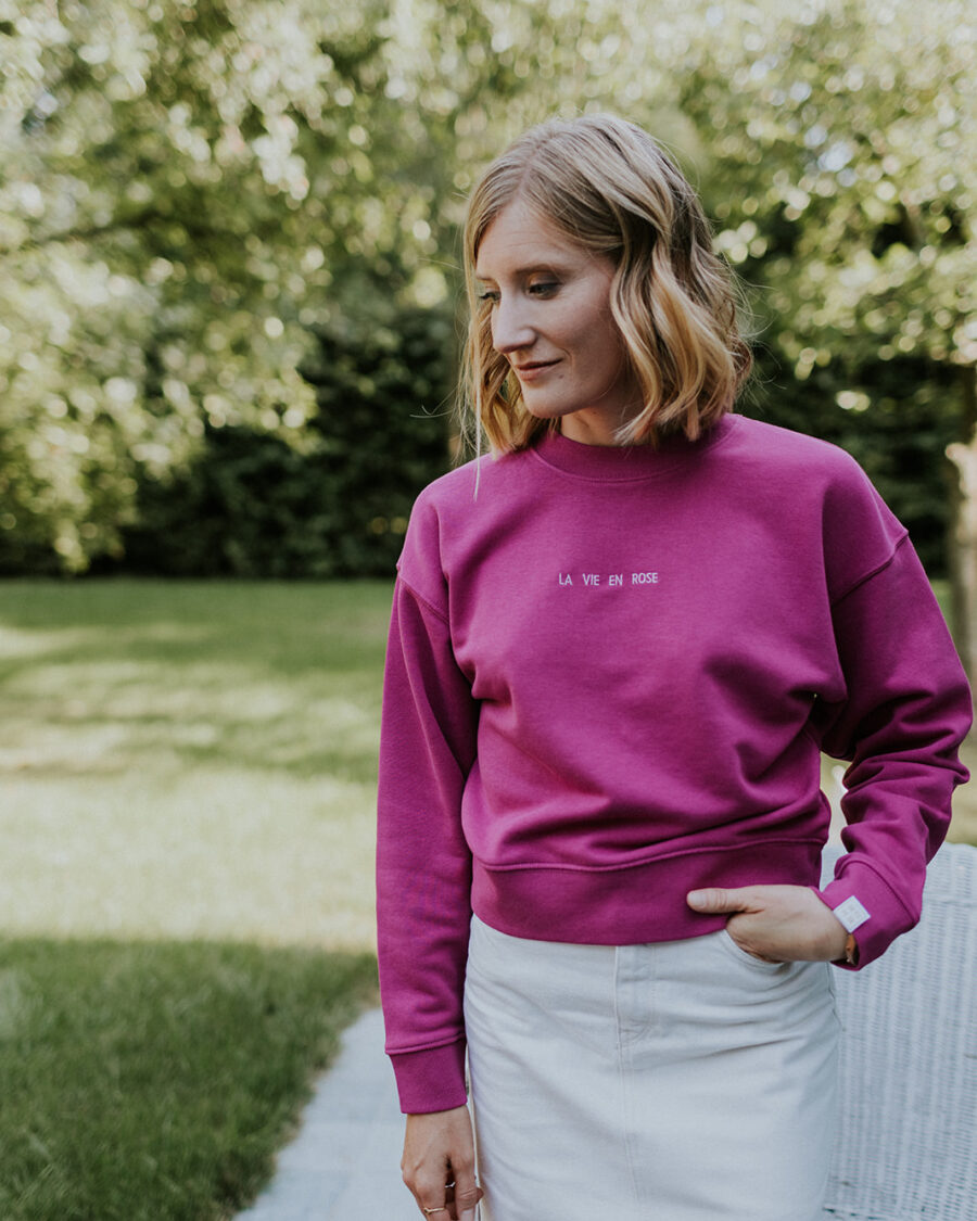 La vie en rose cropped sweater - Mangos on Monday