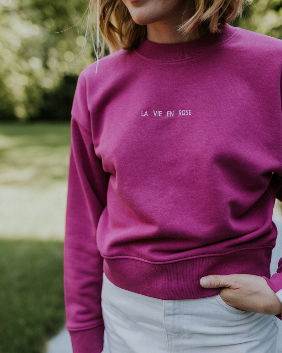 La vie en rose cropped sweater - Mangos on Monday