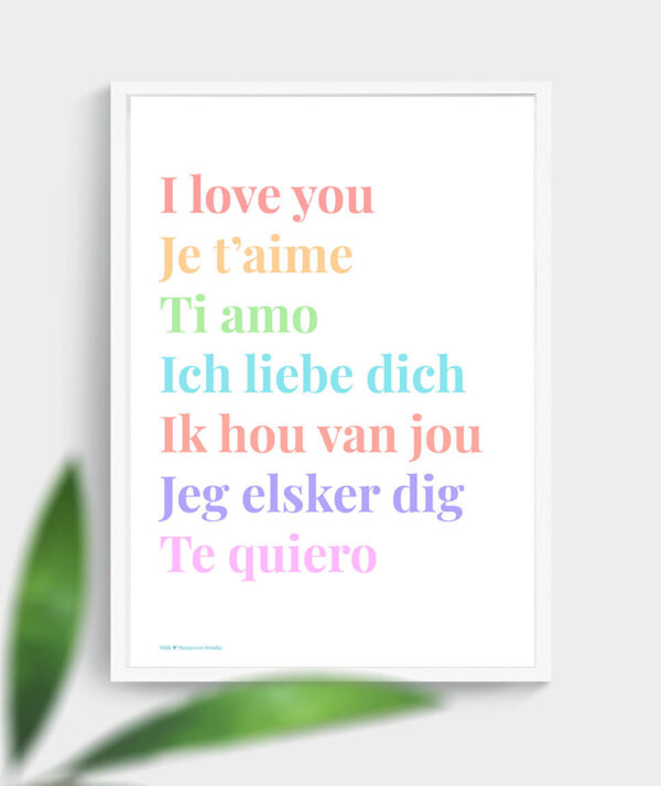 I love you - poster - Rainbow