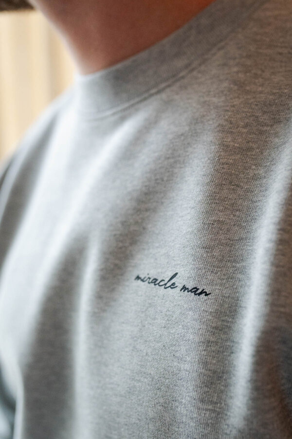 Miracle Man sweater - Lichtgrijs